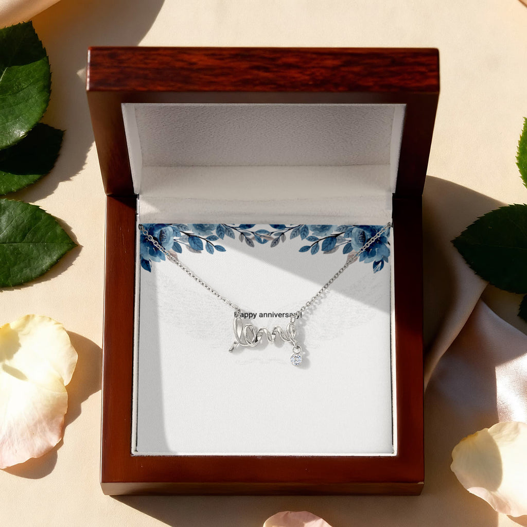 Engraved Love Necklace