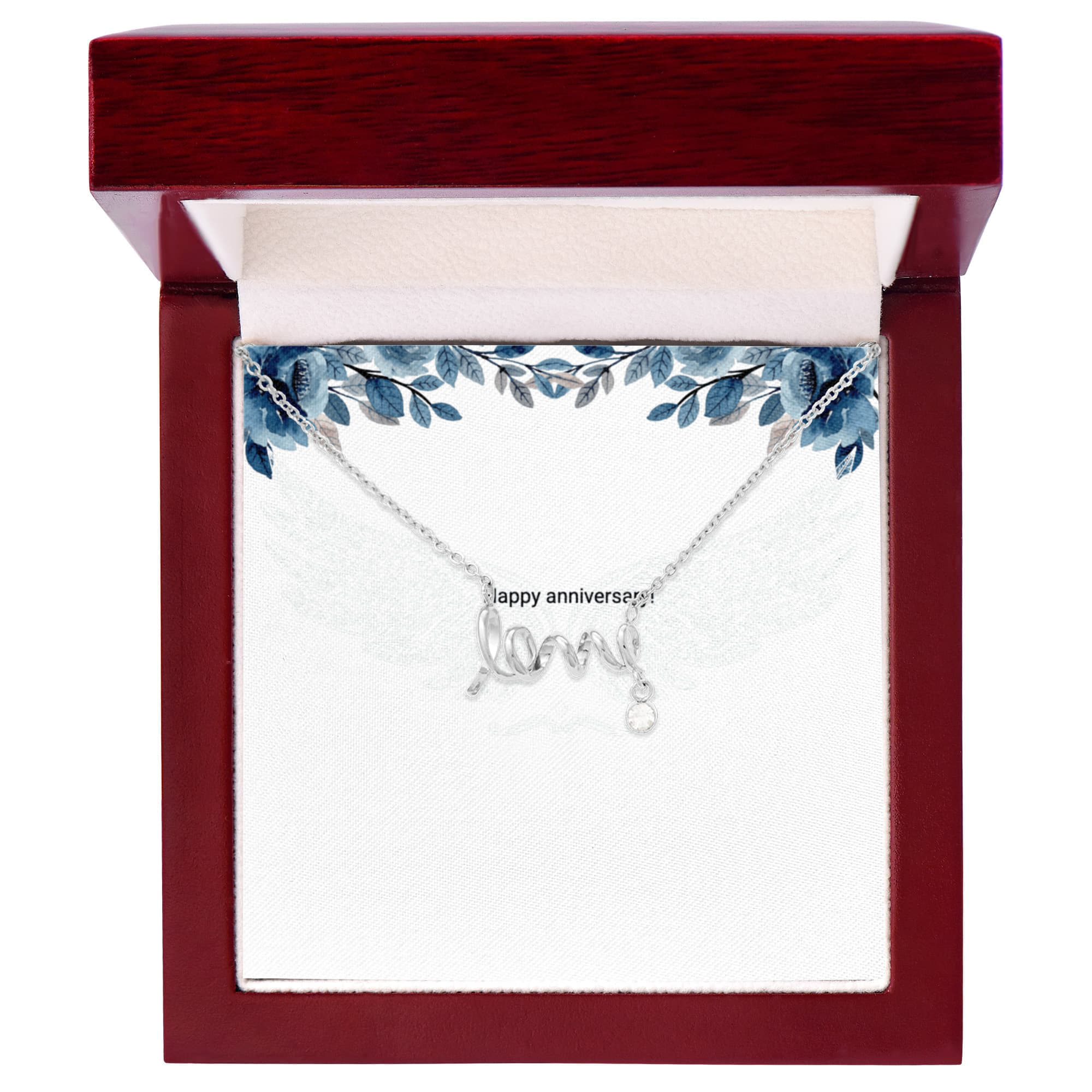 Engraved Love Necklace
