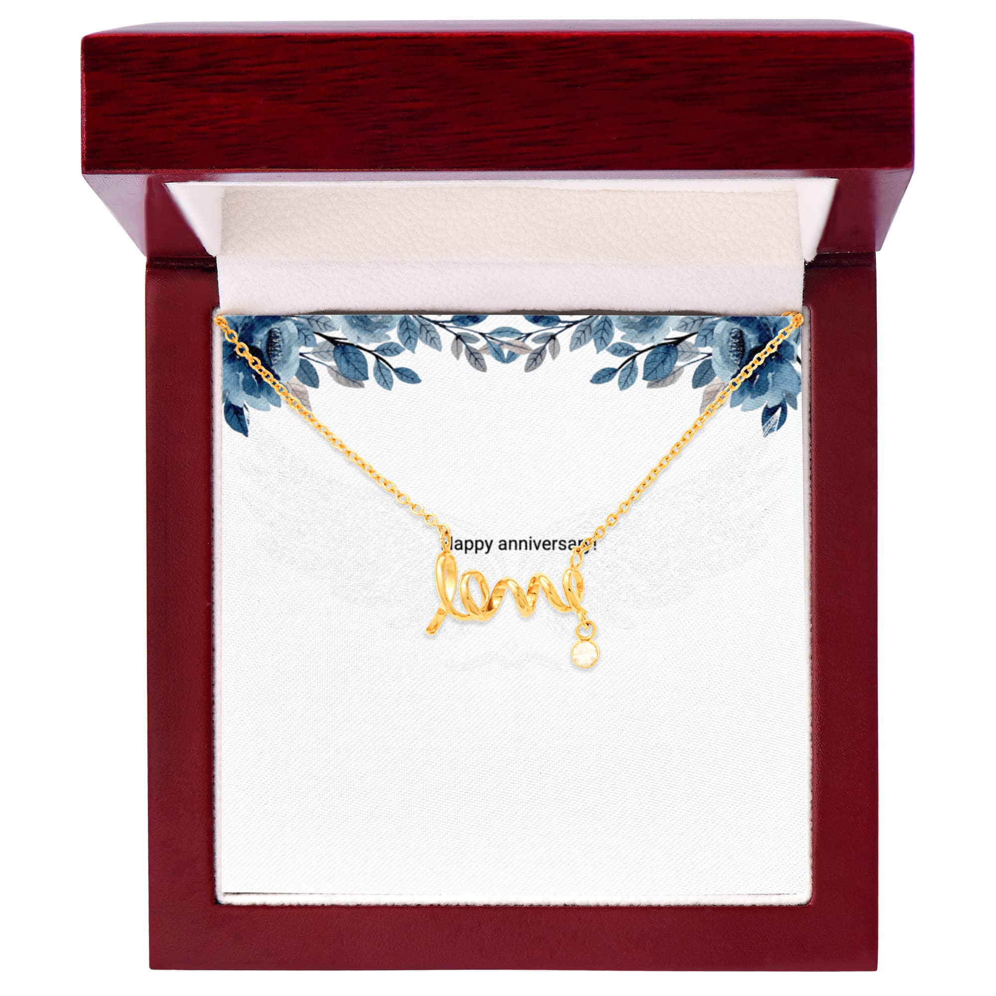 Engraved Love Necklace