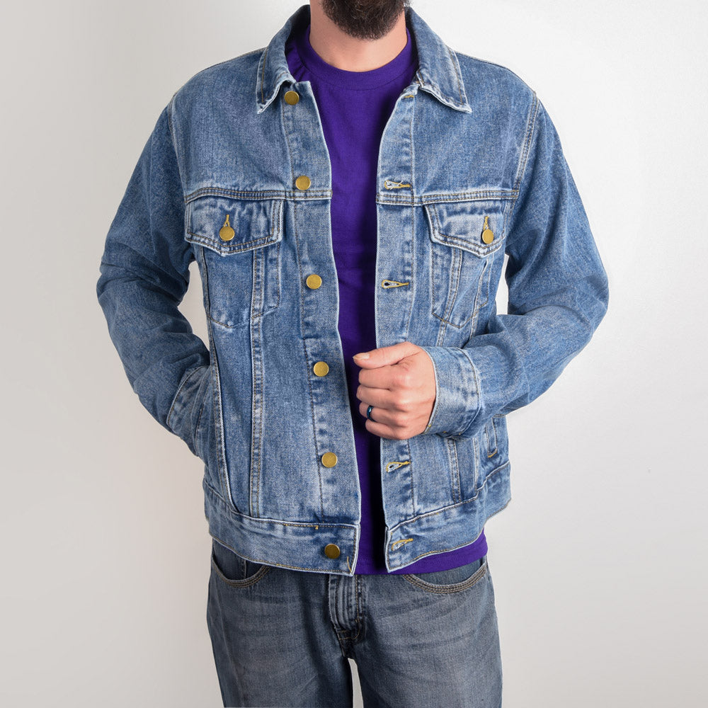 Skull Head Oversized Blue-Jean Jacket