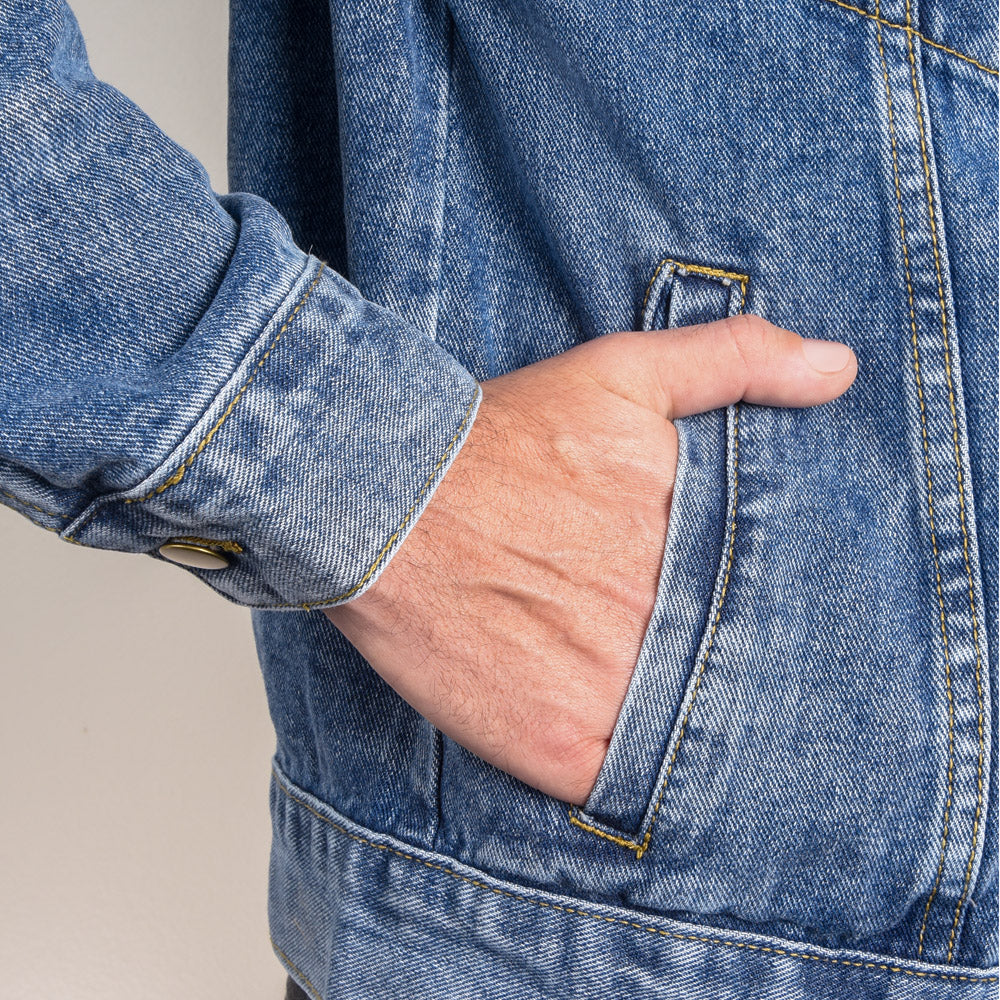 Skull Head Oversized Blue-Jean Jacket