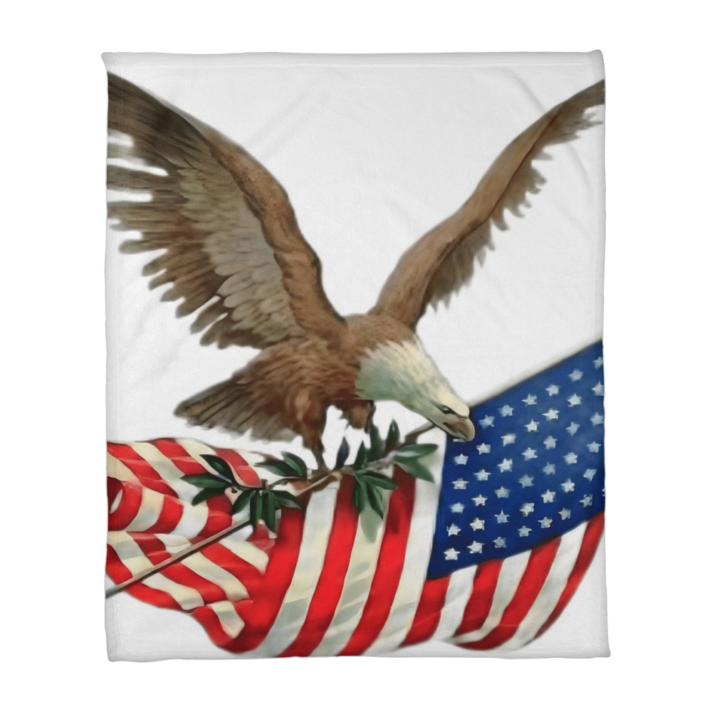 USA Eagle Flag Blanket