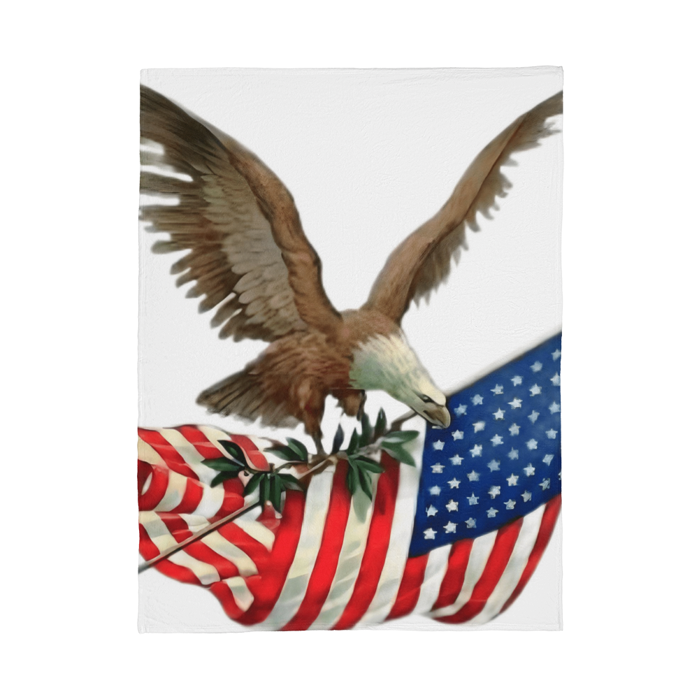 USA Eagle Flag Blanket
