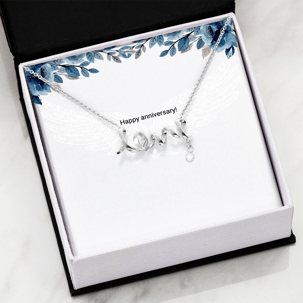 Engraved Love Necklace