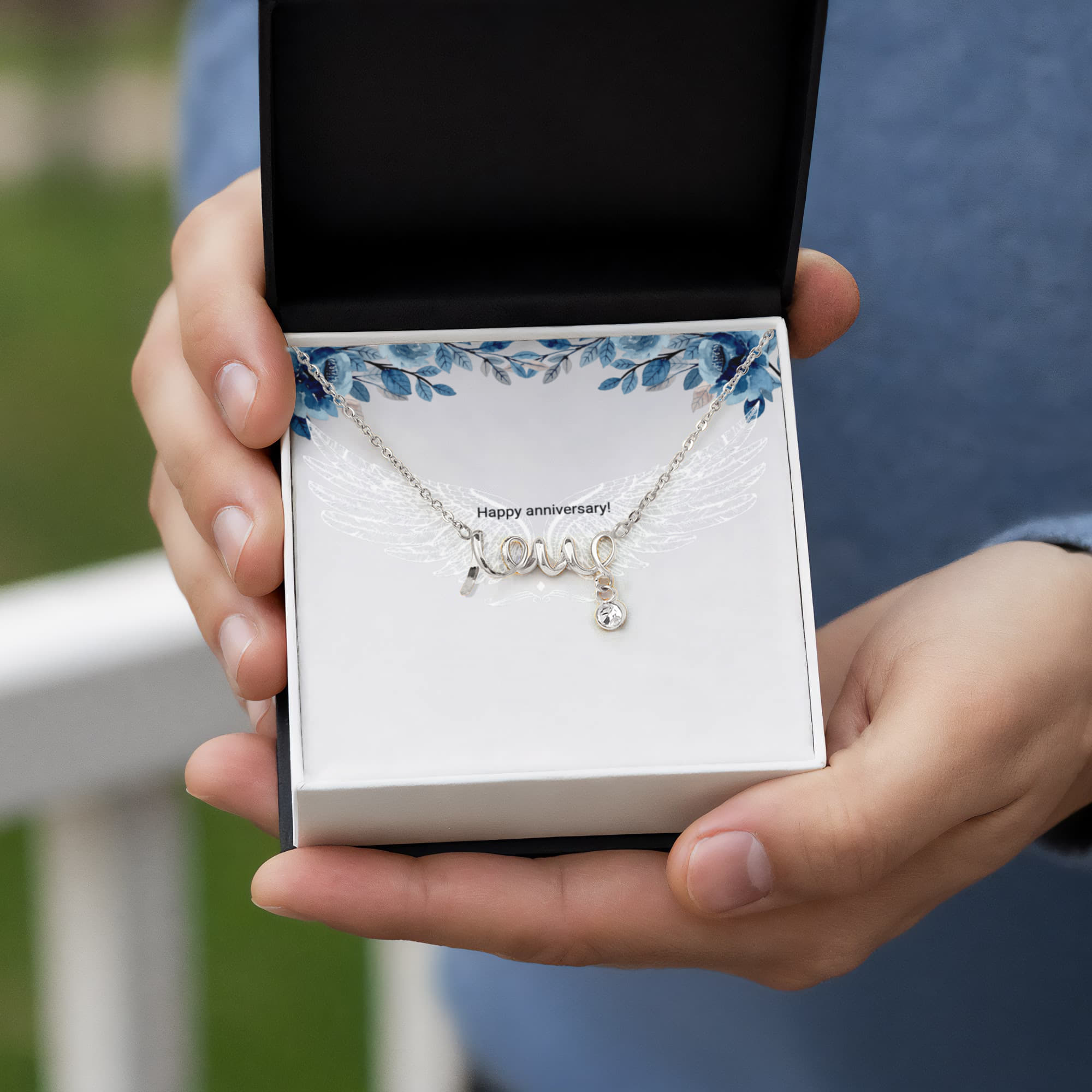 Engraved Love Necklace