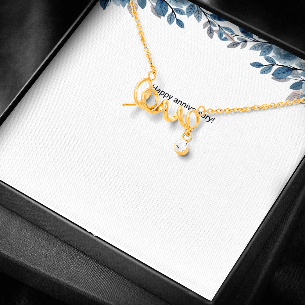 Engraved Love Necklace