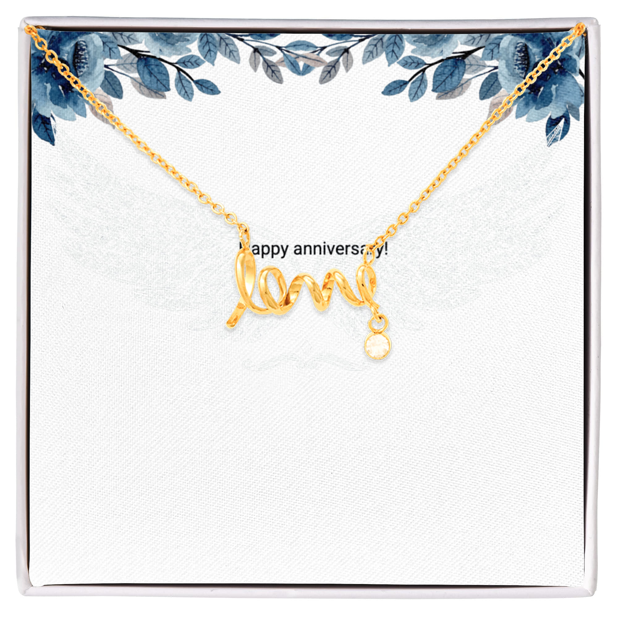 Engraved Love Necklace